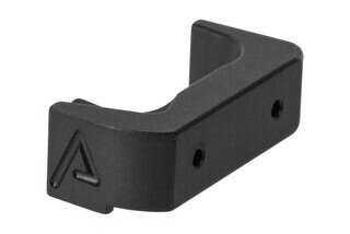 The Agency Arms Glock 43 Extended Magazine Release features a black anodized finish